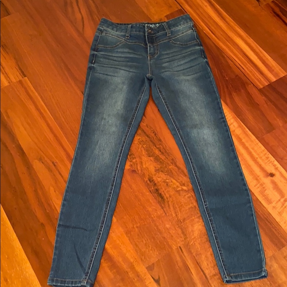 Dark blue jeans